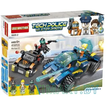 Конструктор Lele Brother 8600-2 Tech Police vs Star pirate (413 детали)